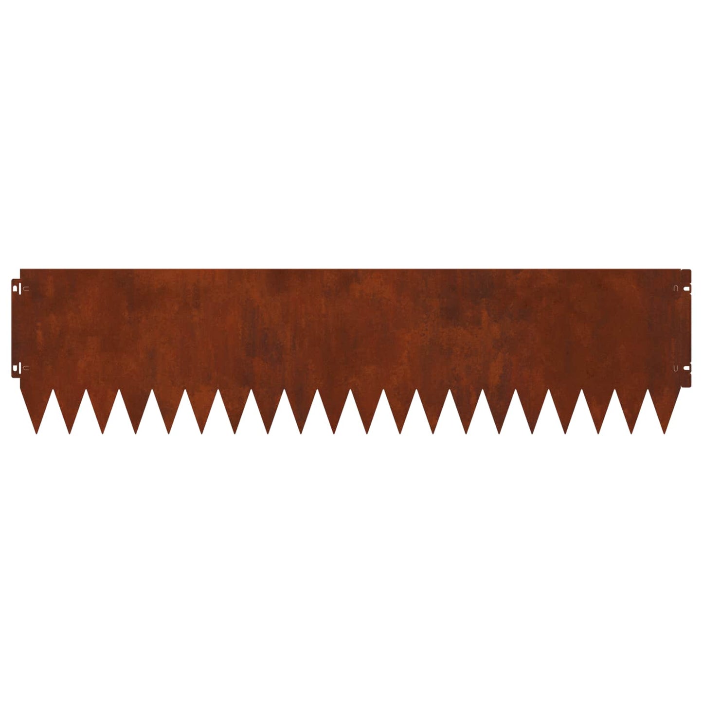 vidaXL Lawn Edging 10 pcs 103 x 25 cm Steel Rusty 6