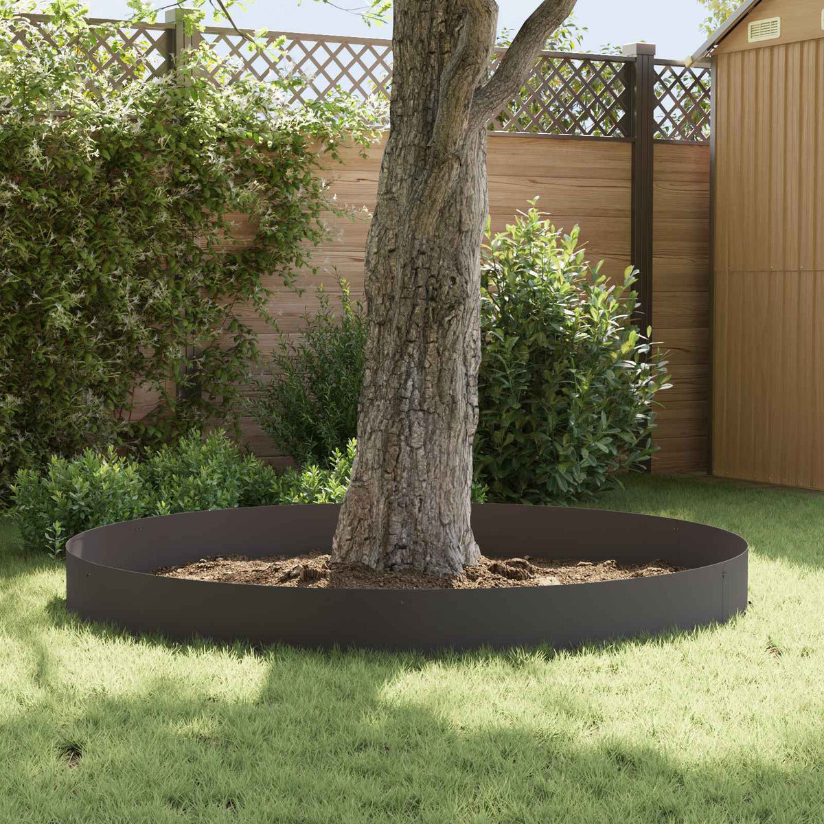 Lawn Edging Steel Height Black
