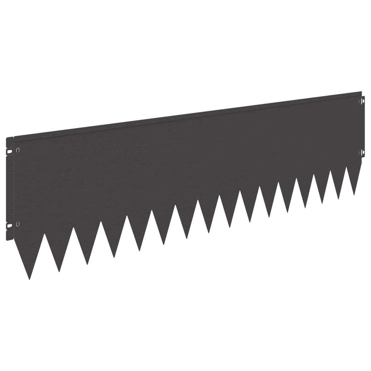 Lawn Edging Steel Height Black