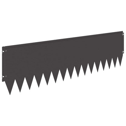 Lawn Edging Steel Height Black