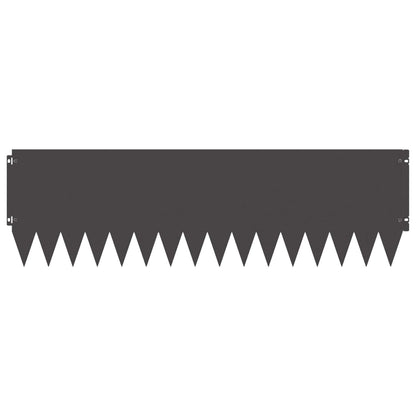Lawn Edging Steel Height Black
