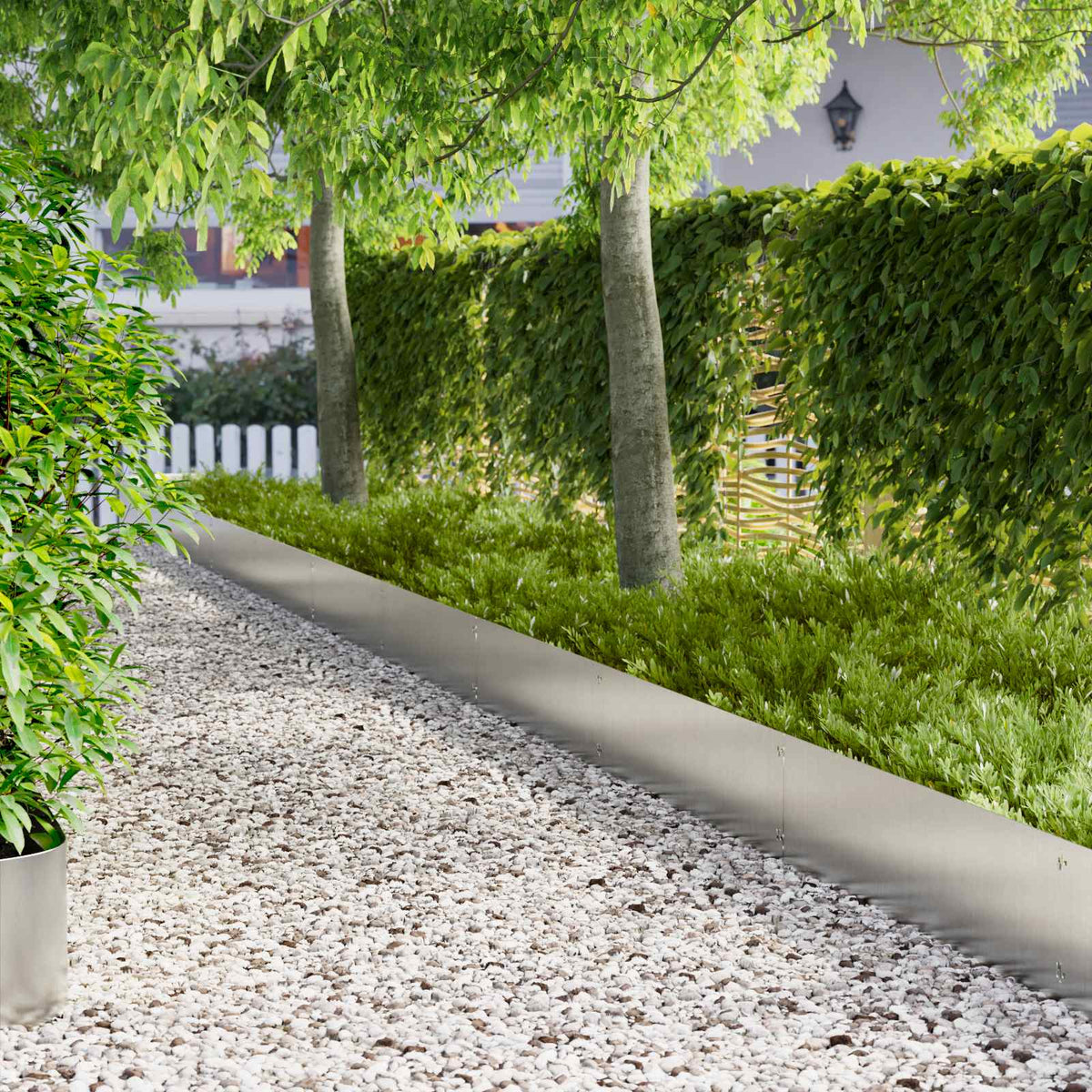 Lawn Edging Steel Height Stainless