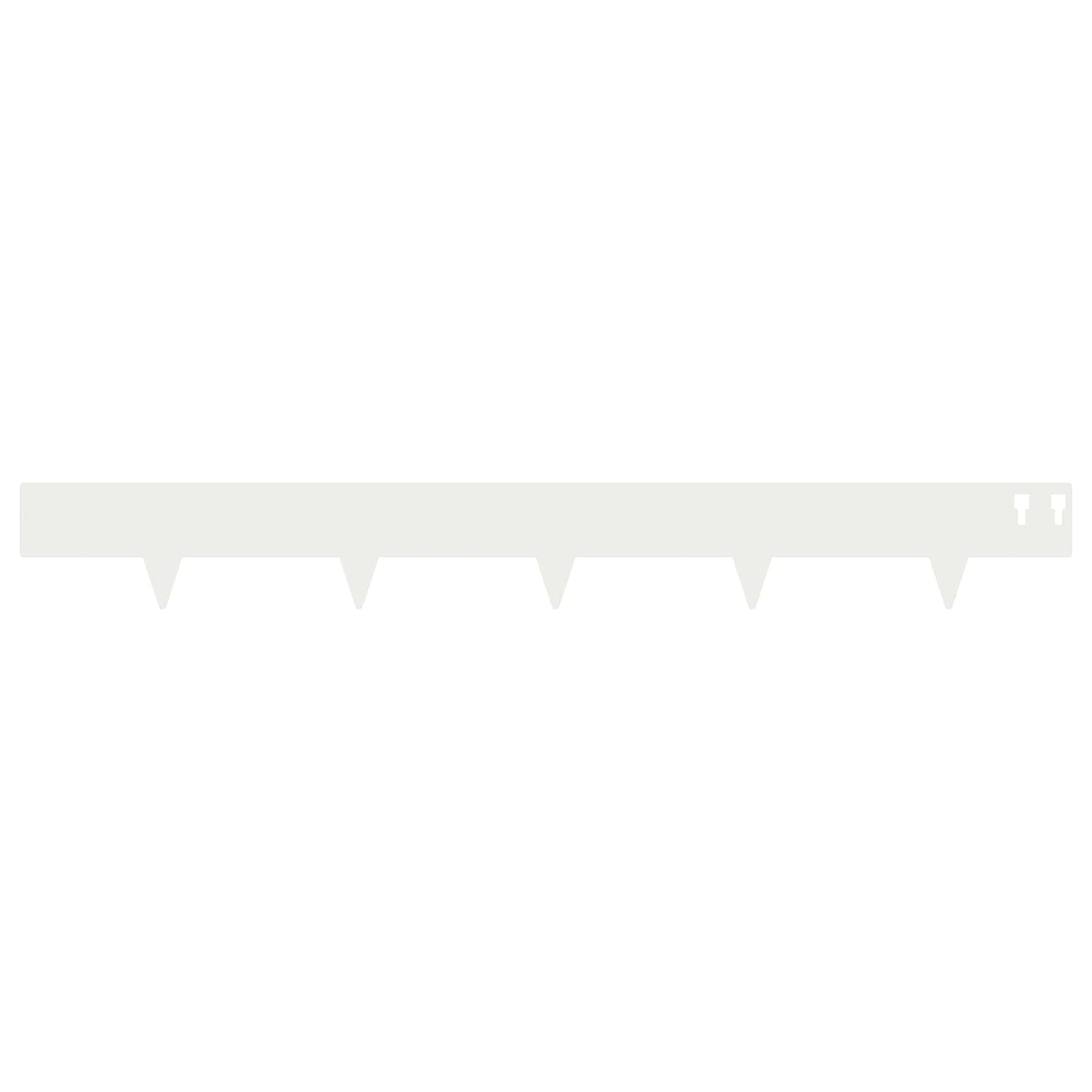 vidaXL Lawn Edging 20 pcs 100 x 12 cm Steel White 5