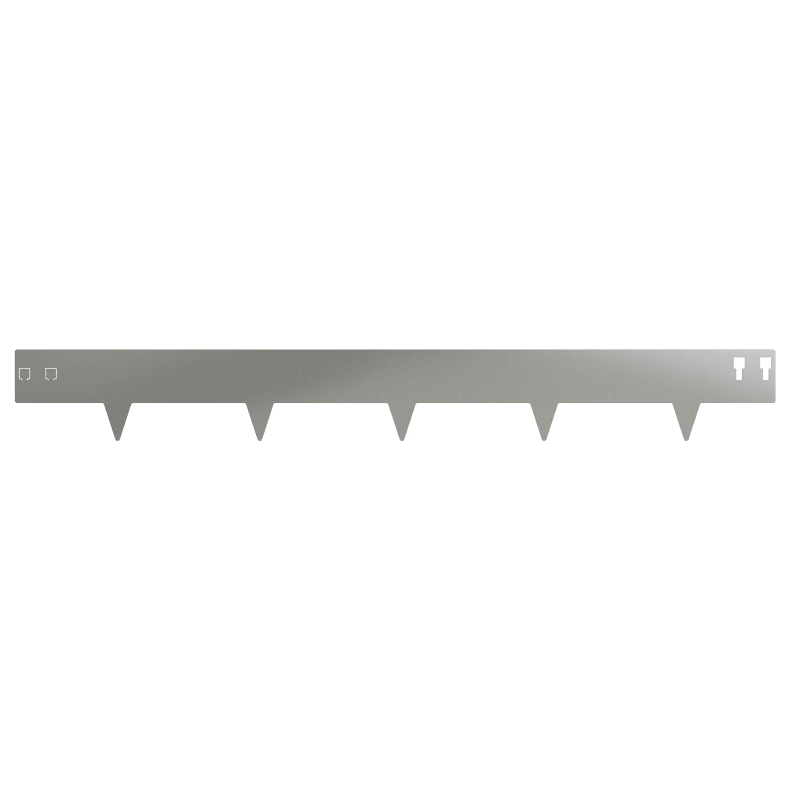 vidaXL Lawn Edging 30 pcs 100 x 12 cm Steel Silver 5