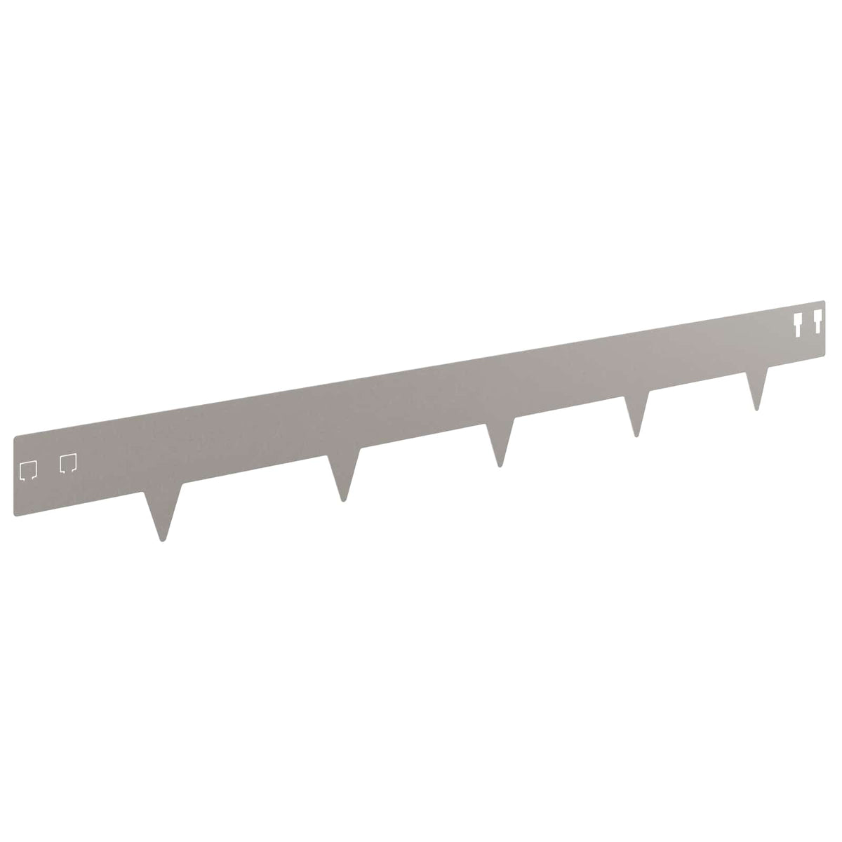 vidaXL Lawn Edge with Sharp Points 10 pcs 100x12cm Steel Rusty 5