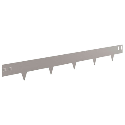 vidaXL Lawn Edge with Sharp Points 20 pcs 100x12cm Steel Rusty 5