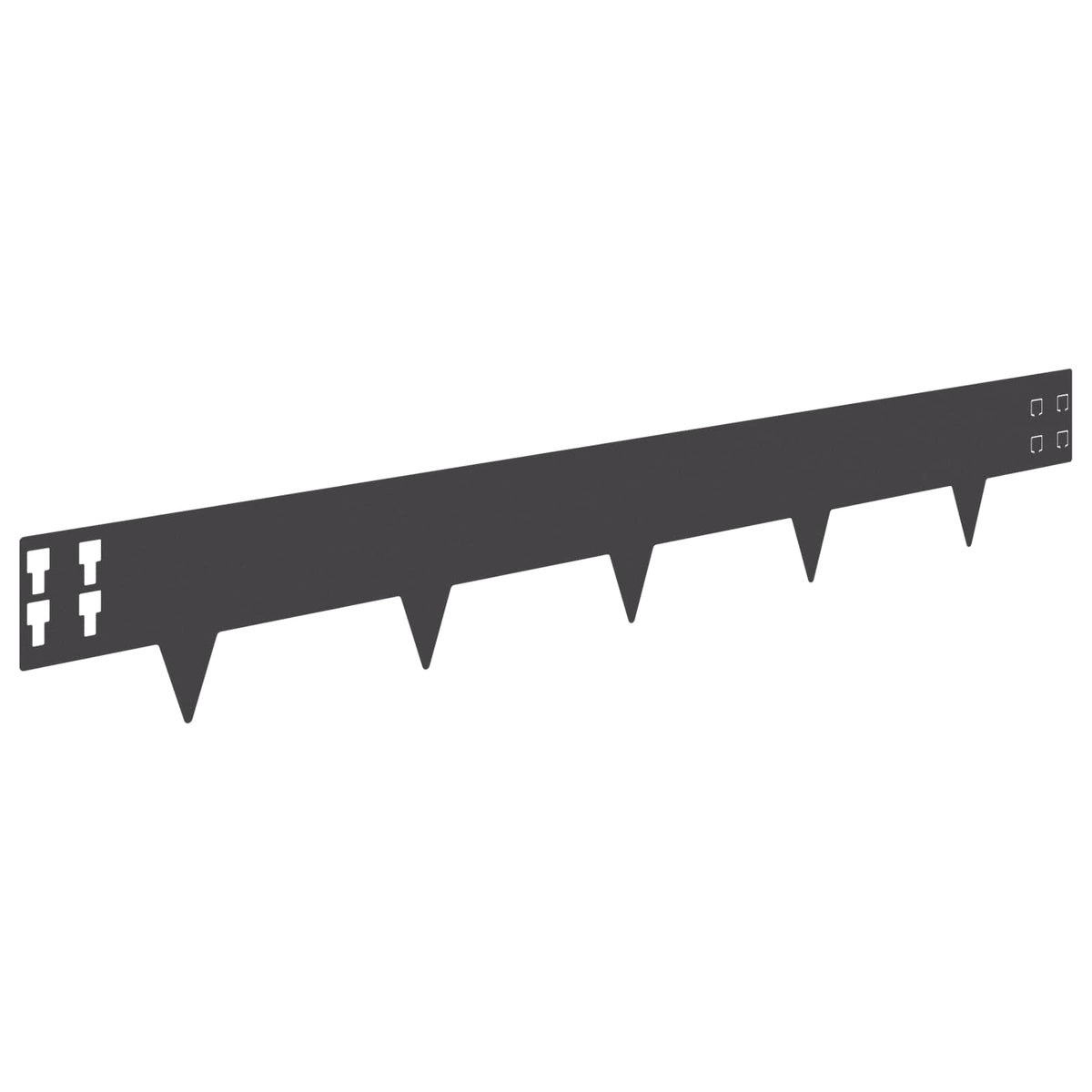 Lawn Edge with Sharp Points 10 pcs Steel Black