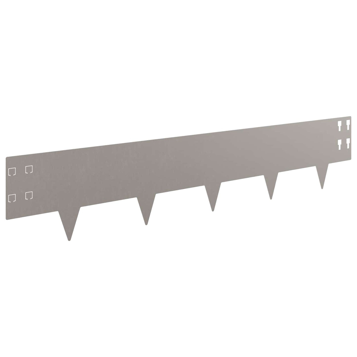vidaXL Lawn Edging 10 pcs 100 x 20 cm Steel Rusty 5