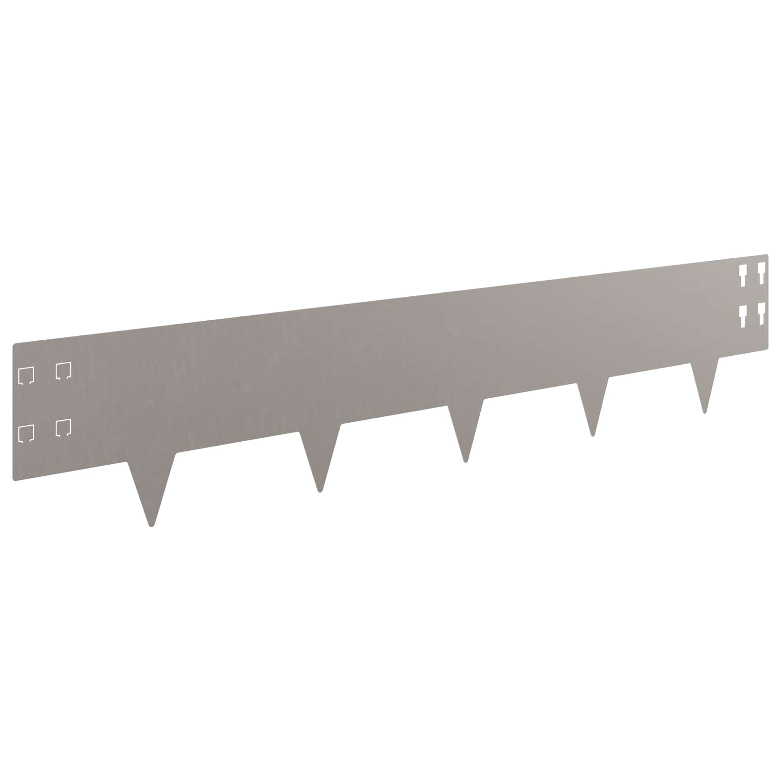 vidaXL Lawn Edging 10 pcs 100 x 20 cm Steel Rusty 5