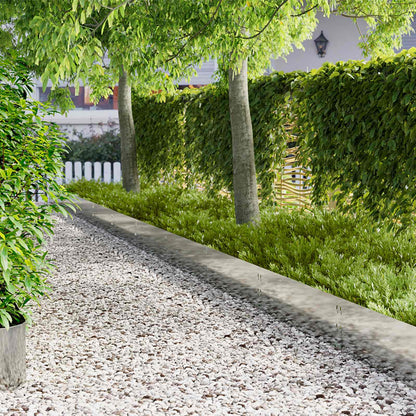 vidaXL Lawn Edging 10 pcs 100 x 30 cm Steel Silver 1