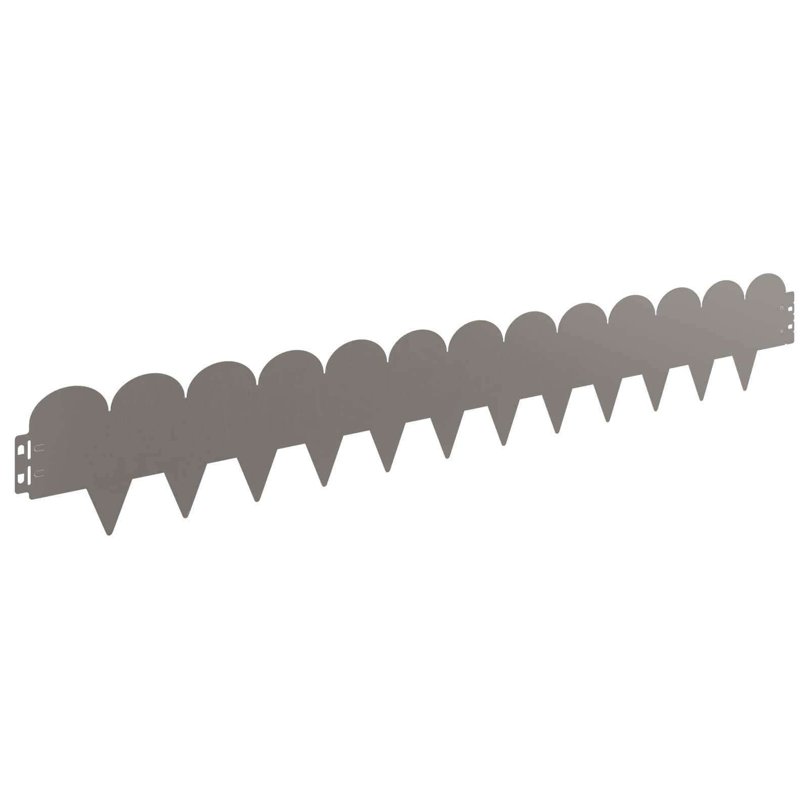 vidaXL Lawn Edge Sharp&Round Top 20 pcs 103x15cm Steel Rusty 5