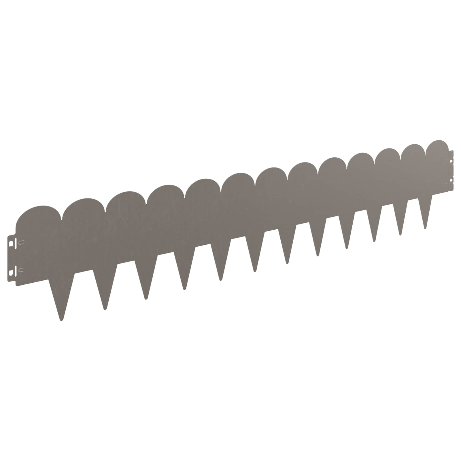 vidaXL Lawn Edge Sharp&Round Top 10 pcs 103x20cm Steel Rusty 5