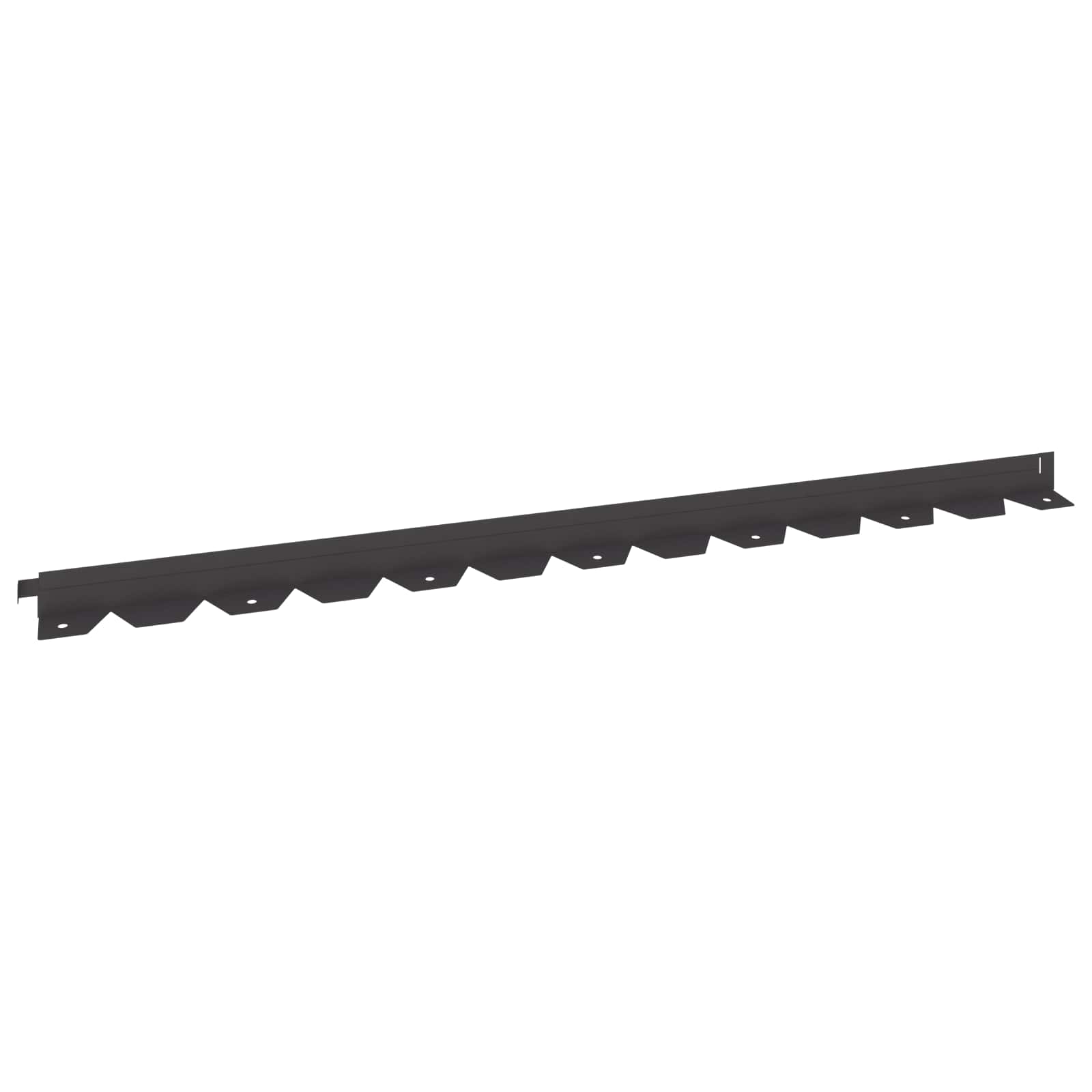 vidaXL Lawn Edging 20 pcs 102 x 4 x 4 cm Steel Black 2