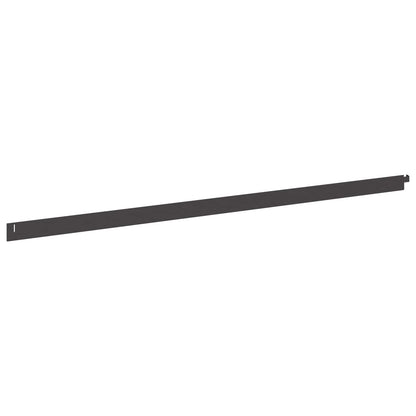 vidaXL Lawn Edging 20 pcs 102 x 4 x 4 cm Steel Black 6