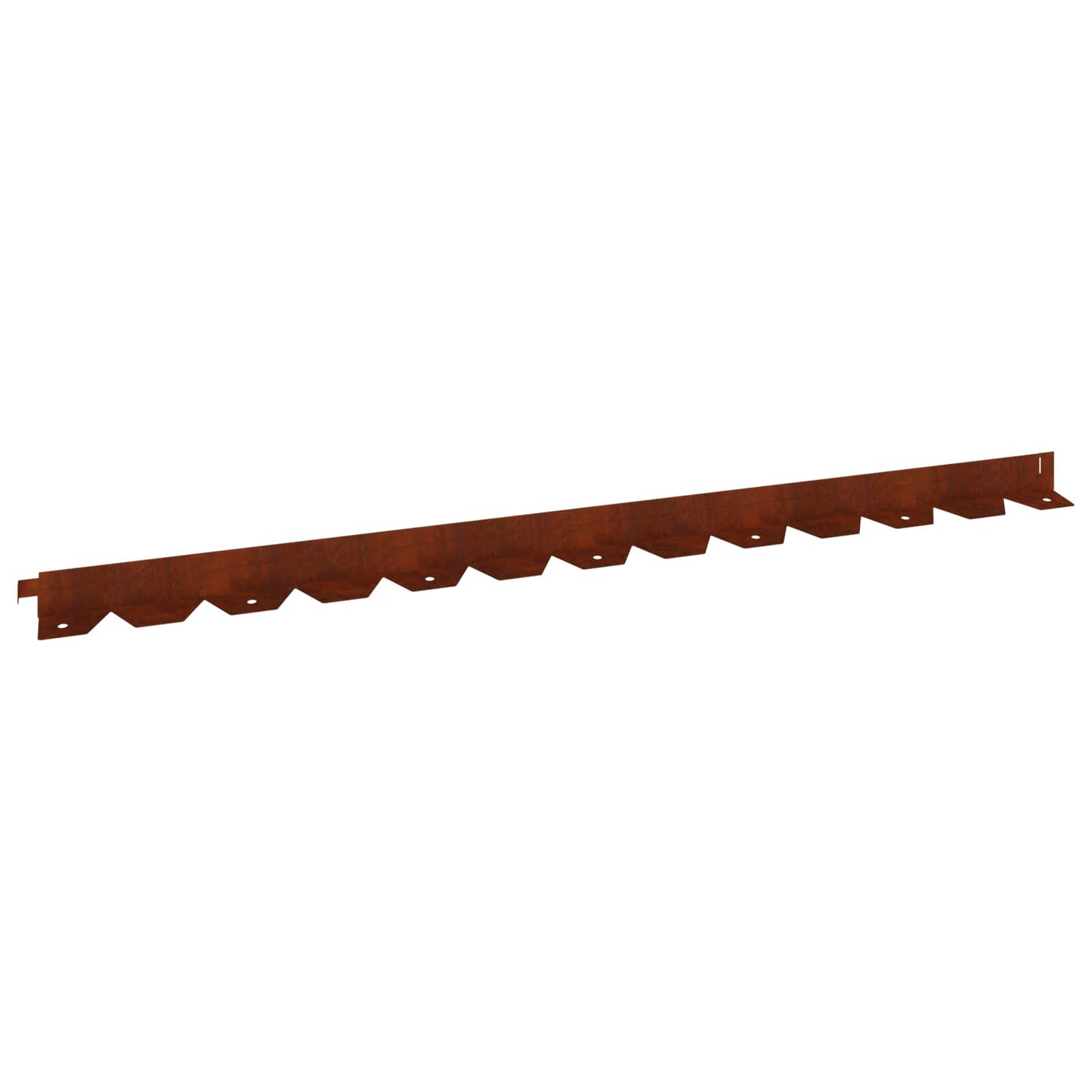 vidaXL Lawn Edging 20 pcs 102 x 4 x 4 cm Steel Rusty 2