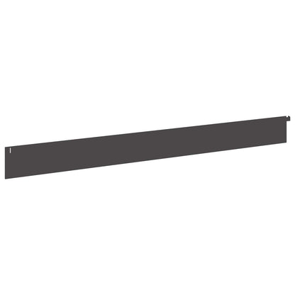 vidaXL Lawn Edging 10 pcs 102 x 10 x 4 cm Steel Black 6