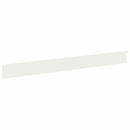 vidaXL Lawn Edging 10 pcs 102 x 10 x 4 cm Steel White 6