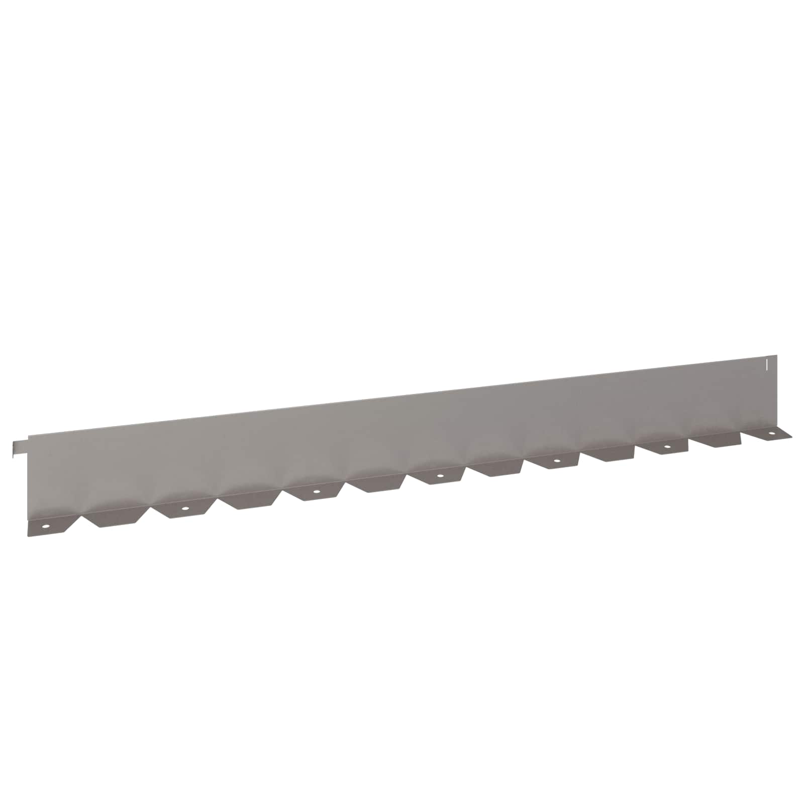 vidaXL Lawn Edging 10 pcs 102 x 10 x 4 cm Steel Rusty 6