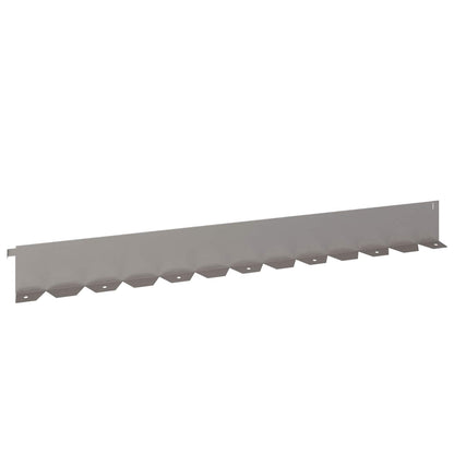 vidaXL Lawn Edging 10 pcs 102 x 10 x 4 cm Steel Rusty 6