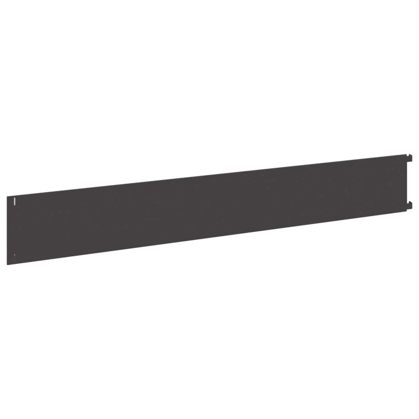 vidaXL Lawn Edging 10 pcs 102 x 15 x 4 cm Steel Black 6