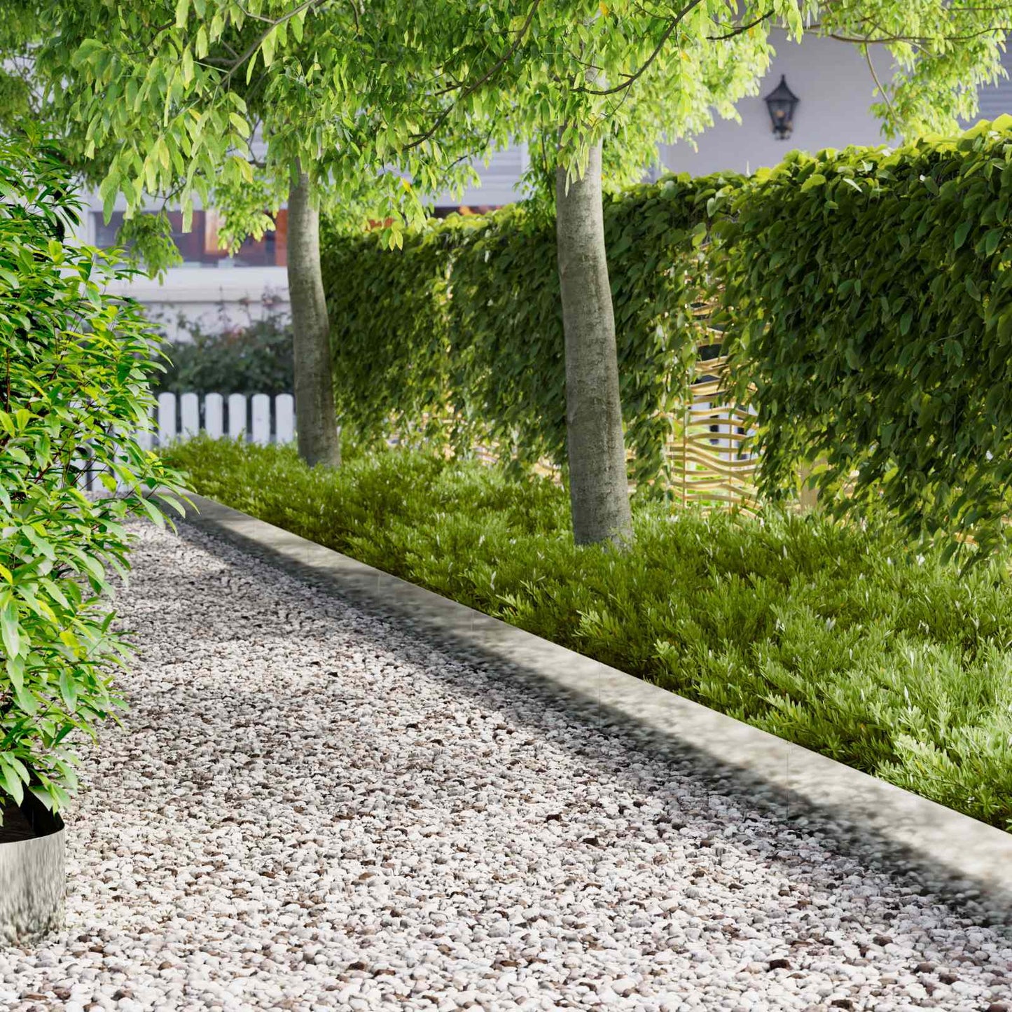 vidaXL Lawn Edging 10 pcs 102 x 15 x 4 cm Steel Silver 1