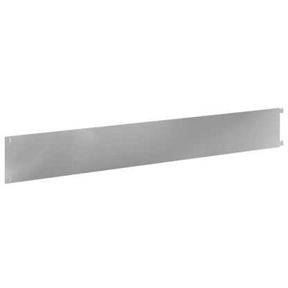 vidaXL Lawn Edging 10 pcs 102 x 15 x 4 cm Steel Silver 6