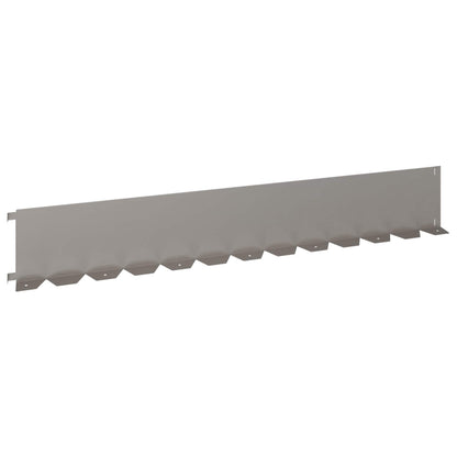 vidaXL Lawn Edging 10 pcs 102 x 15 x 4 cm Steel Rusty 5