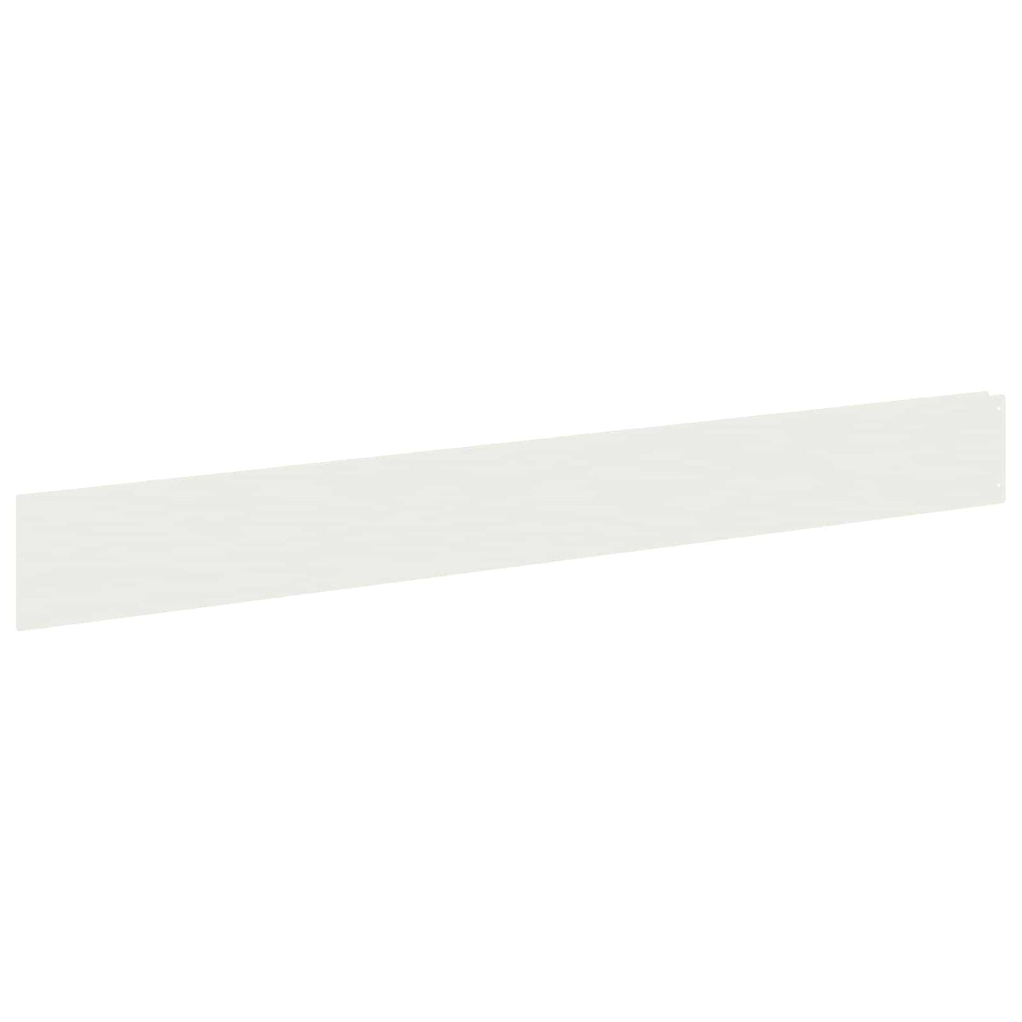 vidaXL Lawn Edging 10 pcs 100 x 12 cm Steel White 2