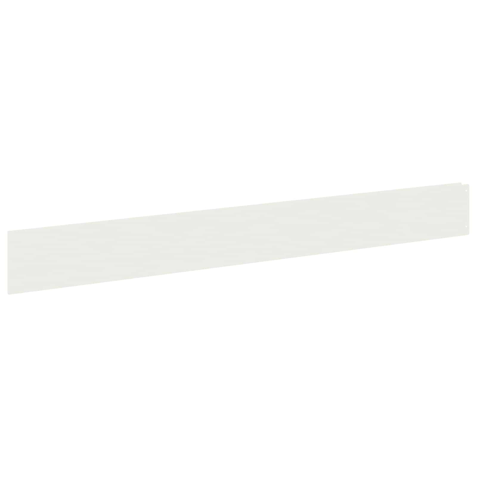 vidaXL Lawn Edging 10 pcs 100 x 12 cm Steel White 2