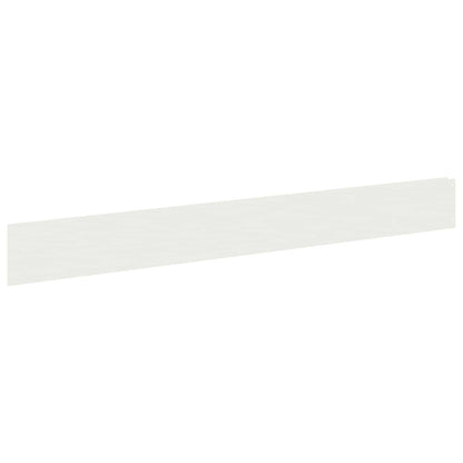 vidaXL Lawn Edging 10 pcs 100 x 12 cm Steel White 2