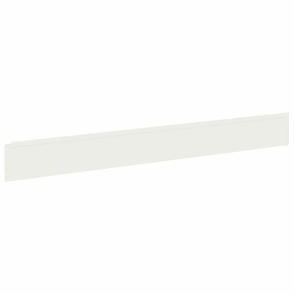 vidaXL Lawn Edging 10 pcs 100 x 12 cm Steel White 5