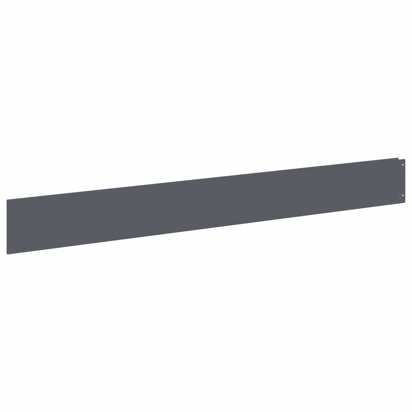 vidaXL Lawn Edging 10 pcs 100 x 12 cm Steel Anthracite 2