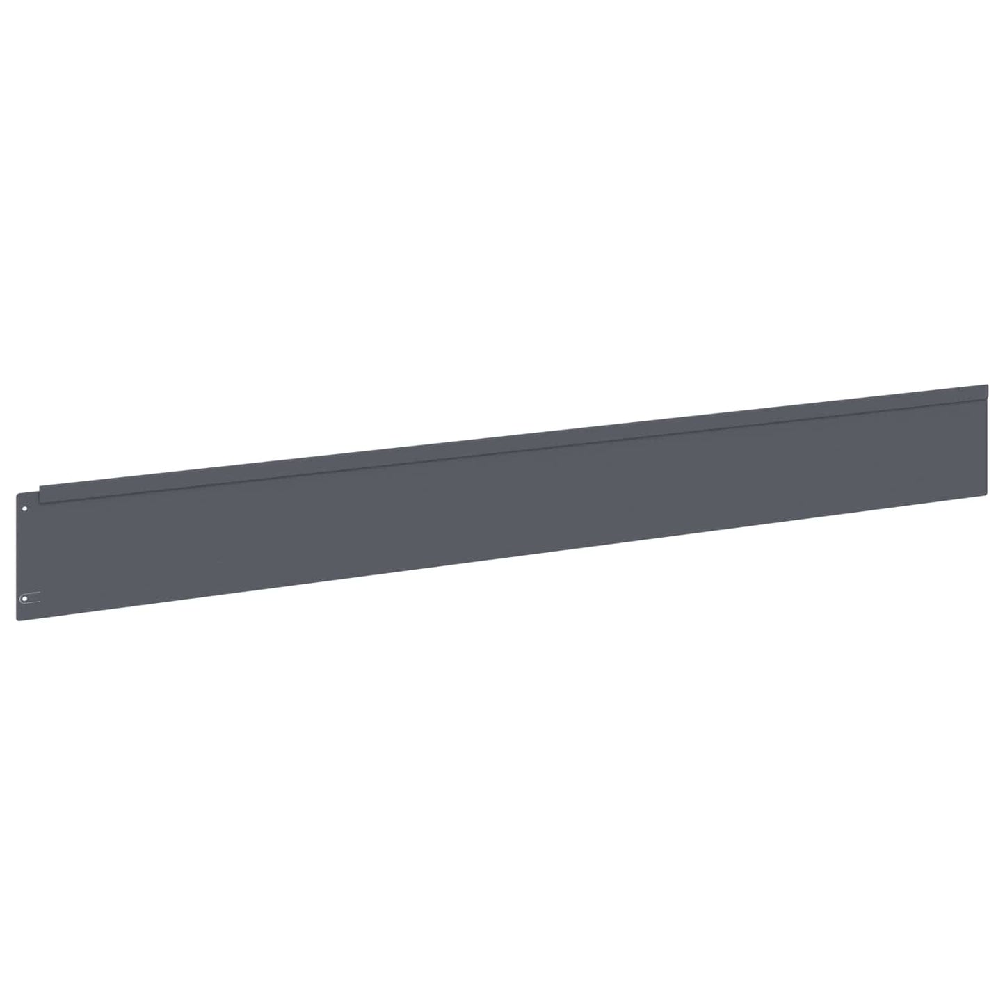 vidaXL Lawn Edging 10 pcs 100 x 12 cm Steel Anthracite 5