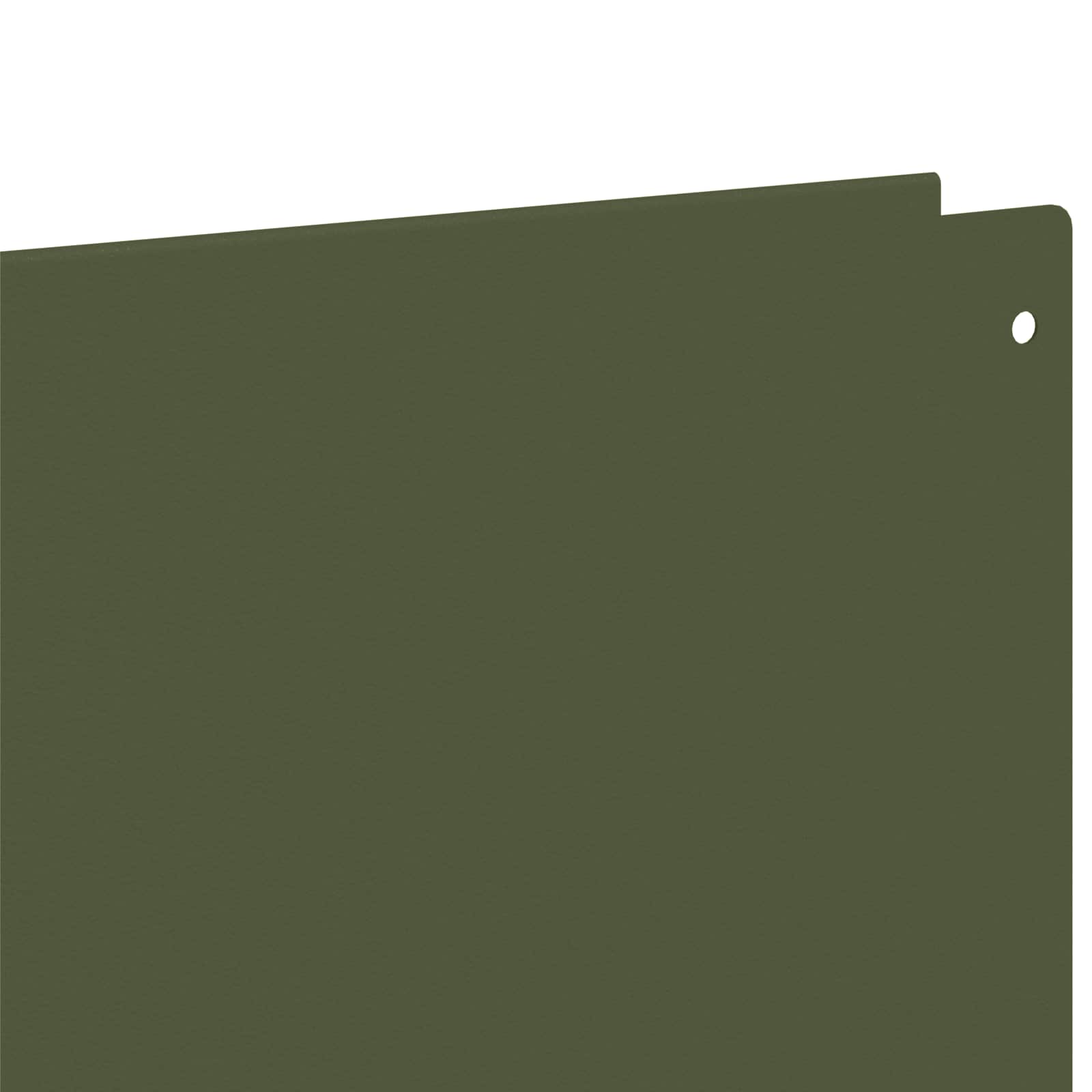 vidaXL Lawn Edging 10 pcs 100 x 12 cm Steel Olive Green 6