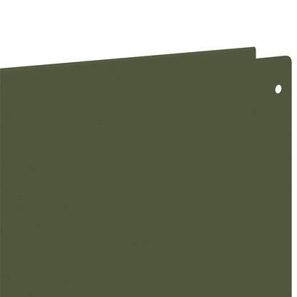 vidaXL Lawn Edging 10 pcs 100 x 12 cm Steel Olive Green 6