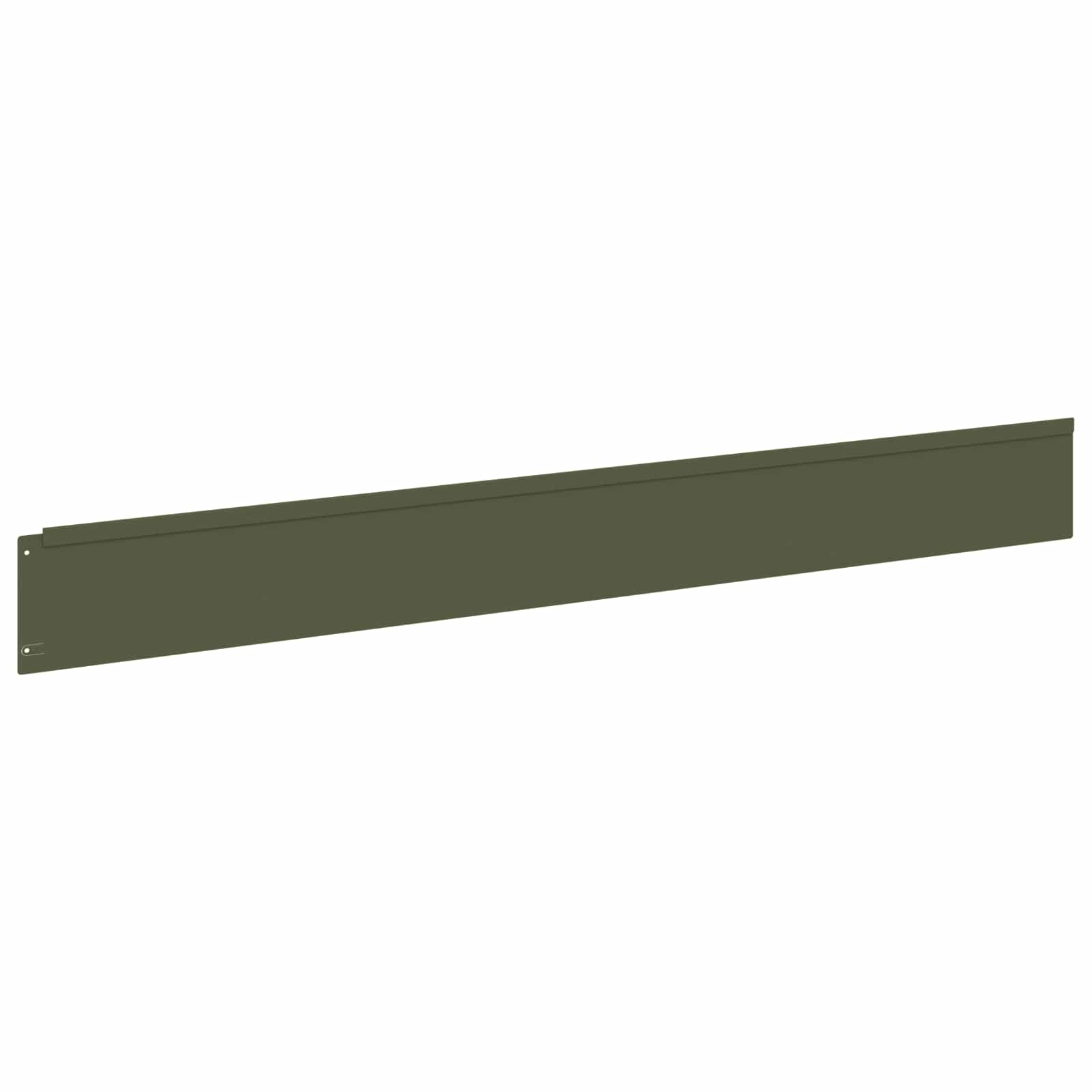 vidaXL Lawn Edging 10 pcs 100 x 12 cm Steel Olive Green 5