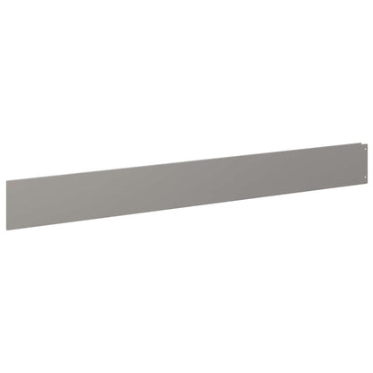 vidaXL Lawn Edging 20 pcs 100 x 12 cm Steel Rusty 5