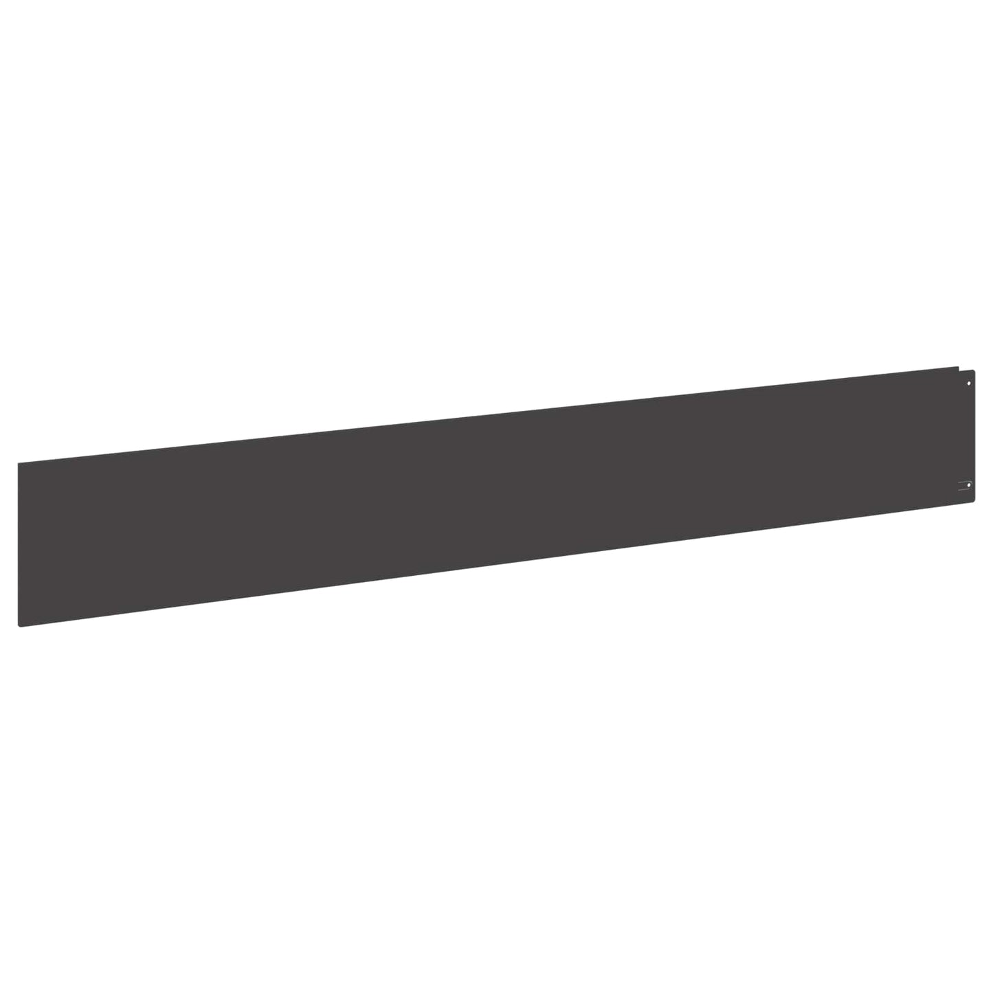 vidaXL Lawn Edge with Top Fold 10 pcs 100x15cm Steel Black 2