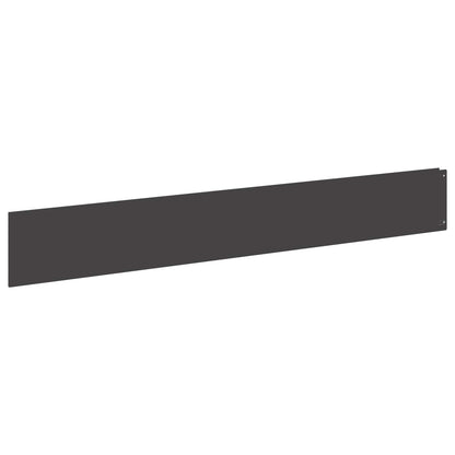 vidaXL Lawn Edge with Top Fold 10 pcs 100x15cm Steel Black 2
