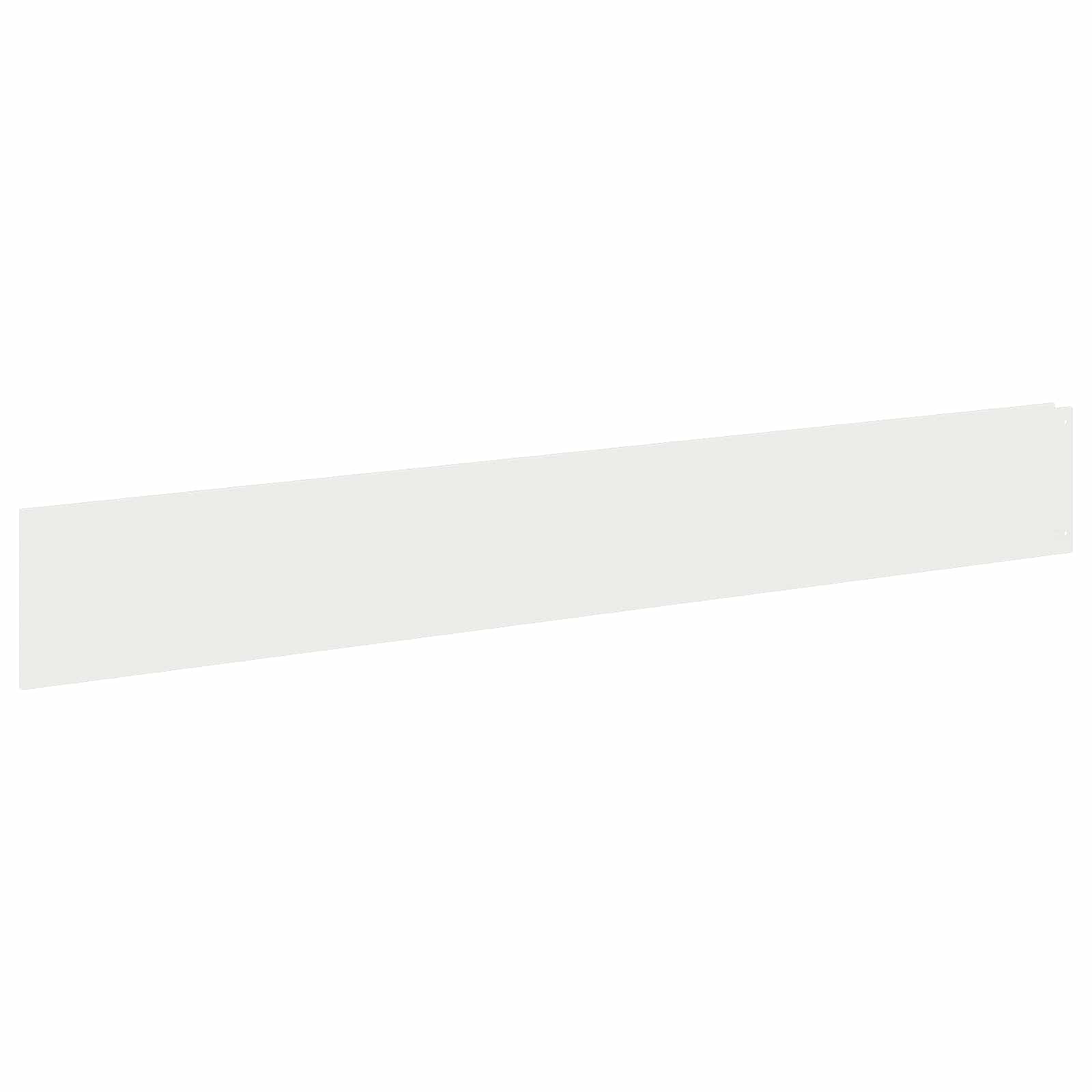 vidaXL Lawn Edging 10 pcs 100 x 15 cm Steel White 2