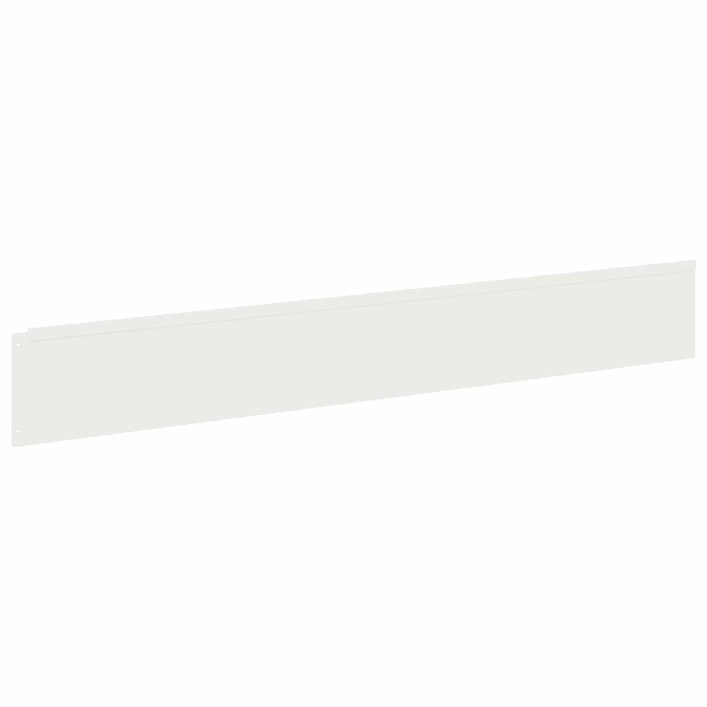 vidaXL Lawn Edging 10 pcs 100 x 15 cm Steel White 5