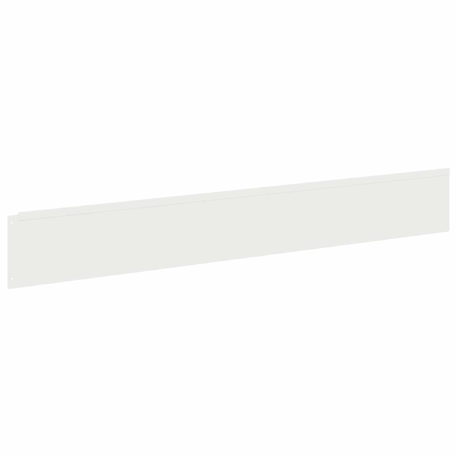 vidaXL Lawn Edging 10 pcs 100 x 15 cm Steel White 5