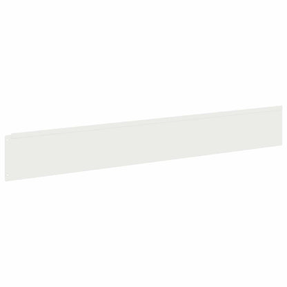 vidaXL Lawn Edging 10 pcs 100 x 15 cm Steel White 5