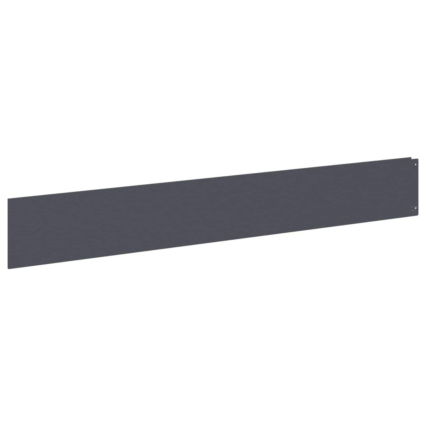 vidaXL Lawn Edging 10 pcs 100 x 15 cm Steel Anthracite 2