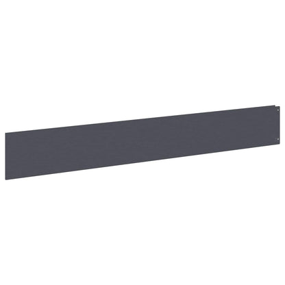 vidaXL Lawn Edging 10 pcs 100 x 15 cm Steel Anthracite 2