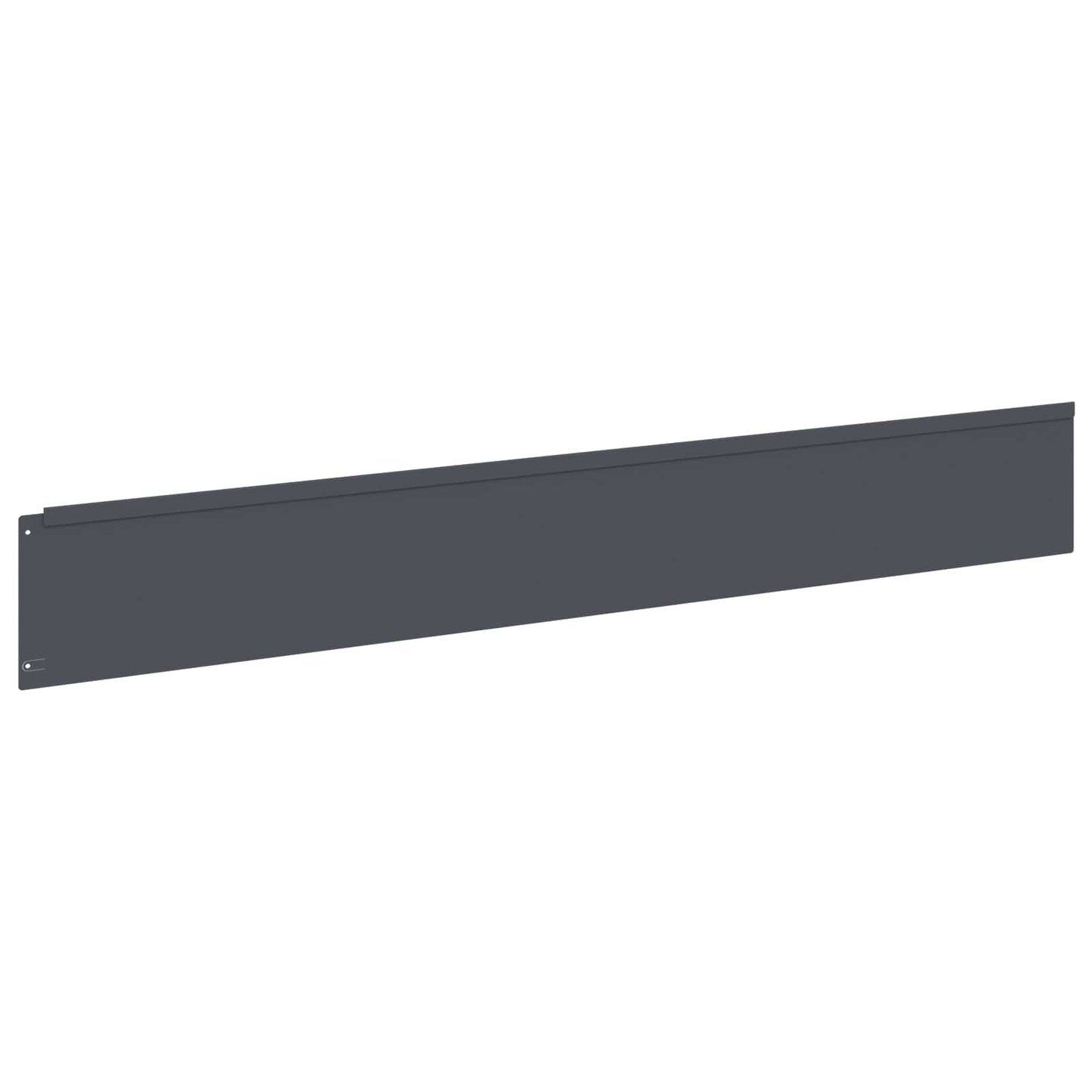 vidaXL Lawn Edging 10 pcs 100 x 15 cm Steel Anthracite 5