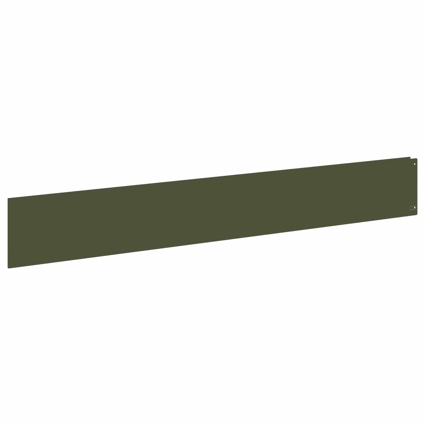 vidaXL Lawn Edging 10 pcs 100 x 15 cm Steel Olive Green 2