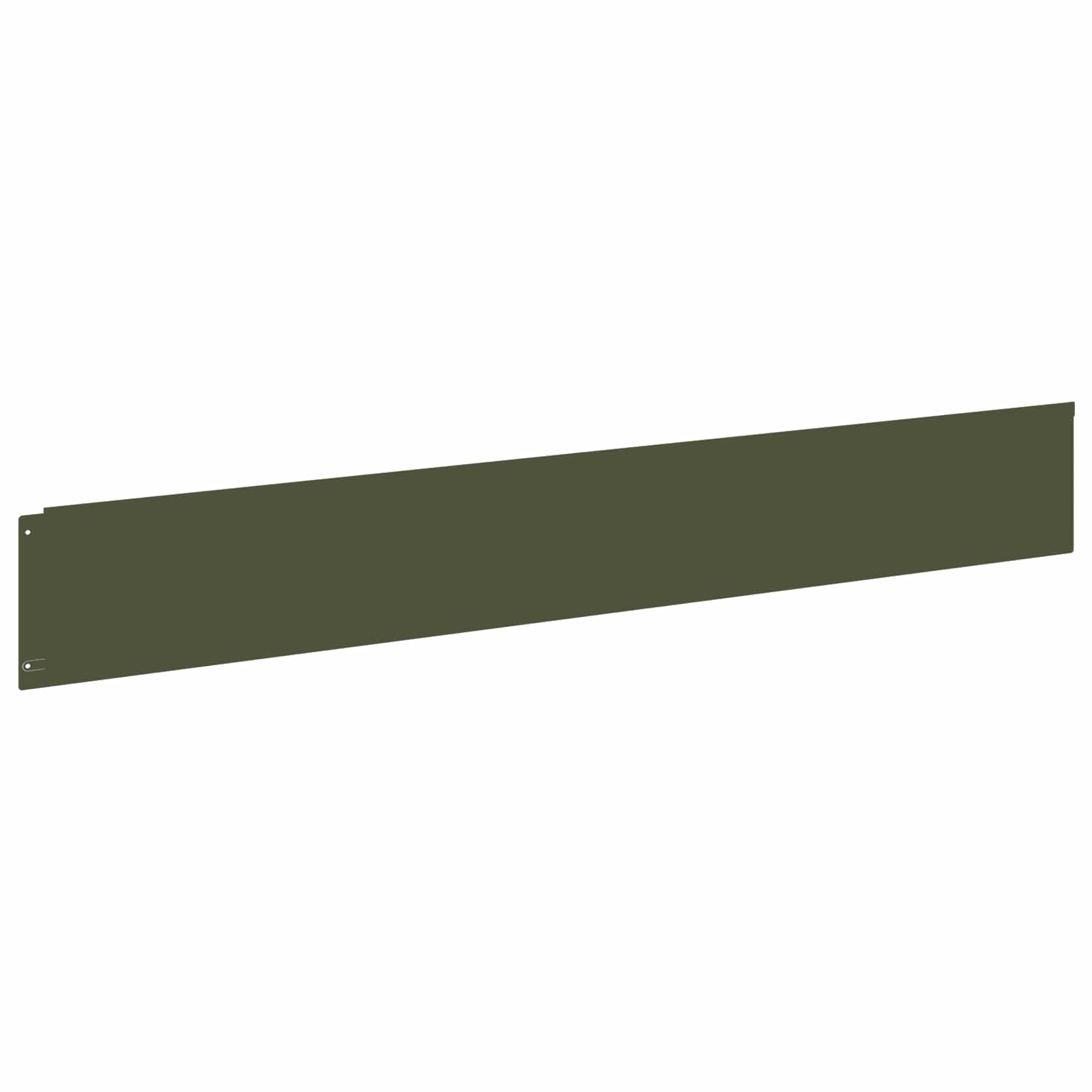 vidaXL Lawn Edging 10 pcs 100 x 15 cm Steel Olive Green 5