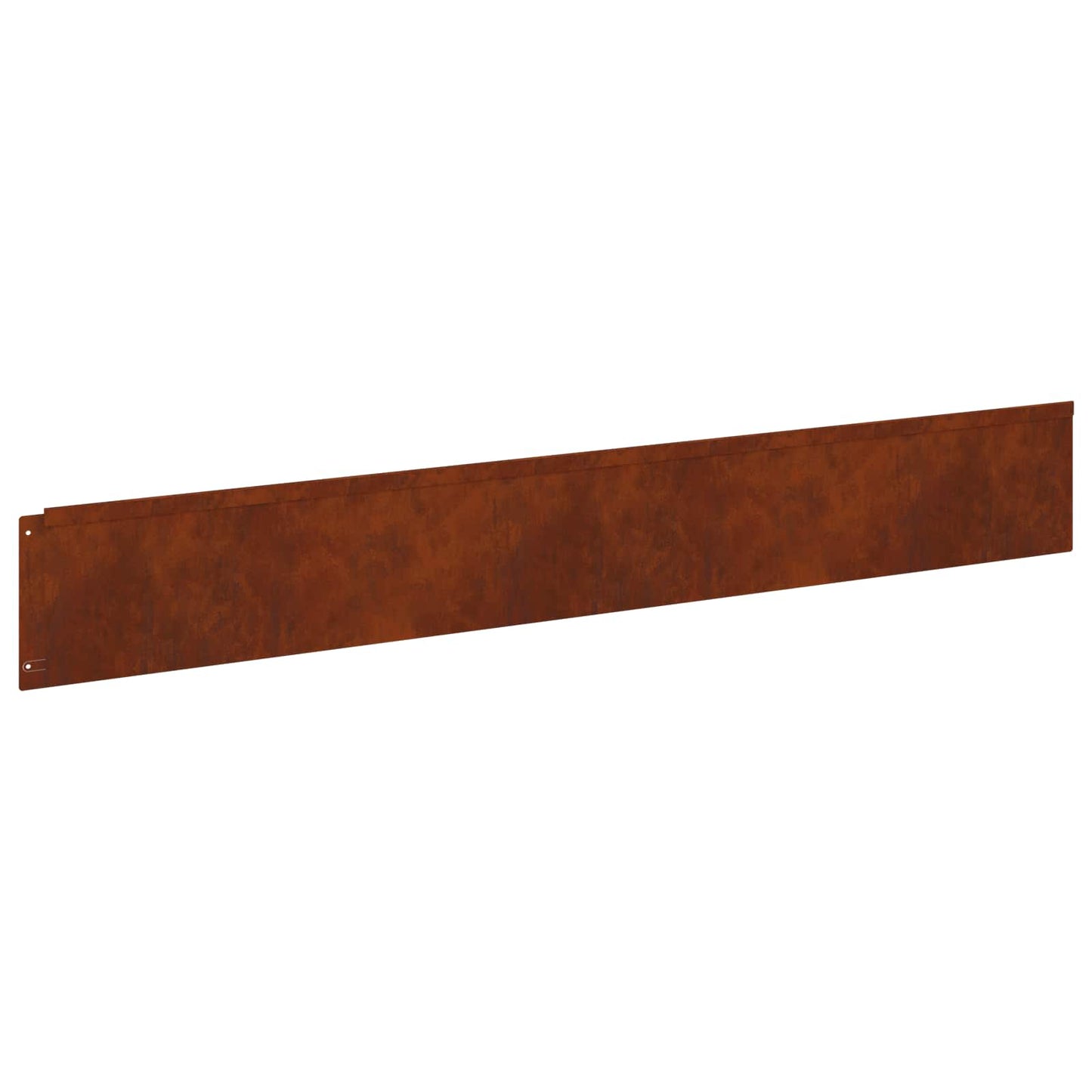 vidaXL Lawn Edge with Top Fold 10 pcs 100x15cm Steel Rusty 6