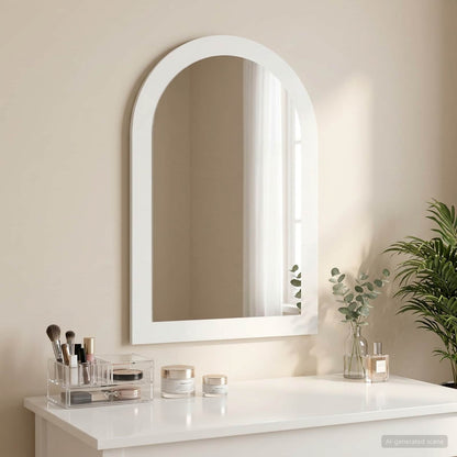 vidaxl Mirror FAUSKE White 43 x 3.5 x 77 cm Indoor Use Only 1